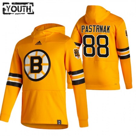 Kinder Eishockey Boston Bruins David Pastrnak 88 2020-21 Reverse Retro Pullover Hooded Sweatshirt